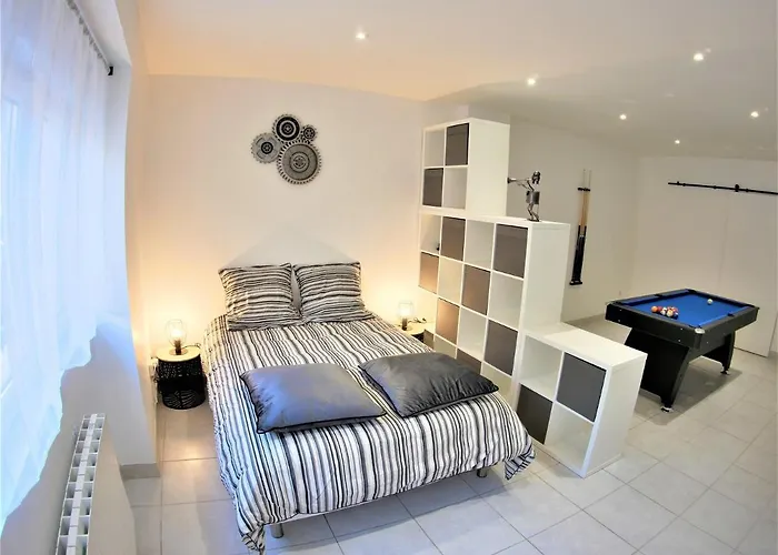 Le Salsero T4 De 93m2 En Centre Avec Billard Clim Prime Vidéo Wifi Fibre